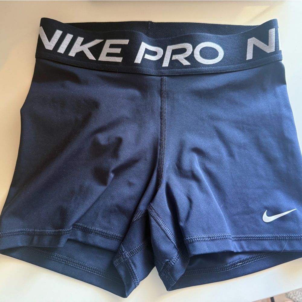 Nike Pro Dark Blue Athletic Shorts